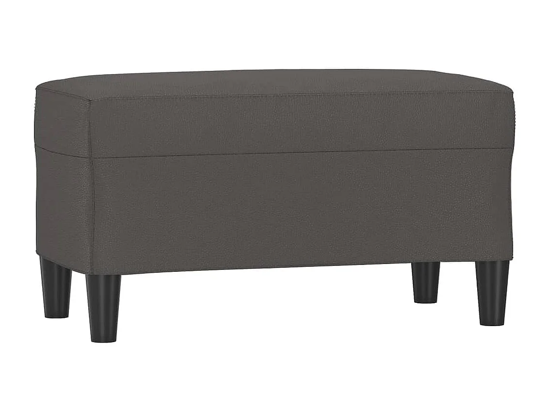 Banc Gris 70x35x41 cm Similicuir REO85059
