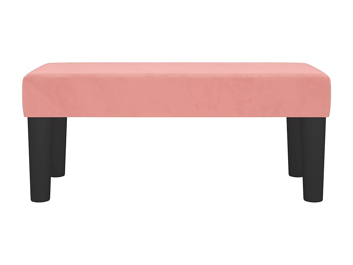 Banc Rose 70x30x30 cm Velours REO53581