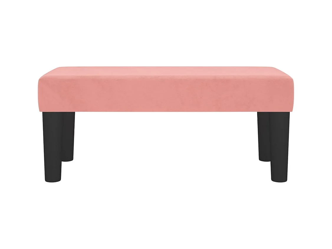 Banco 70x30x30 cm veludo rosa PT554698