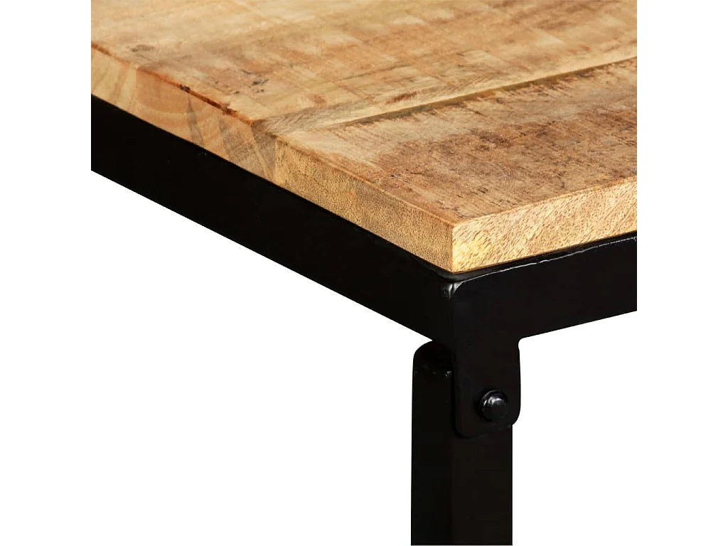 Banco de madera maciza de mango 110x35x45 cm ES531327