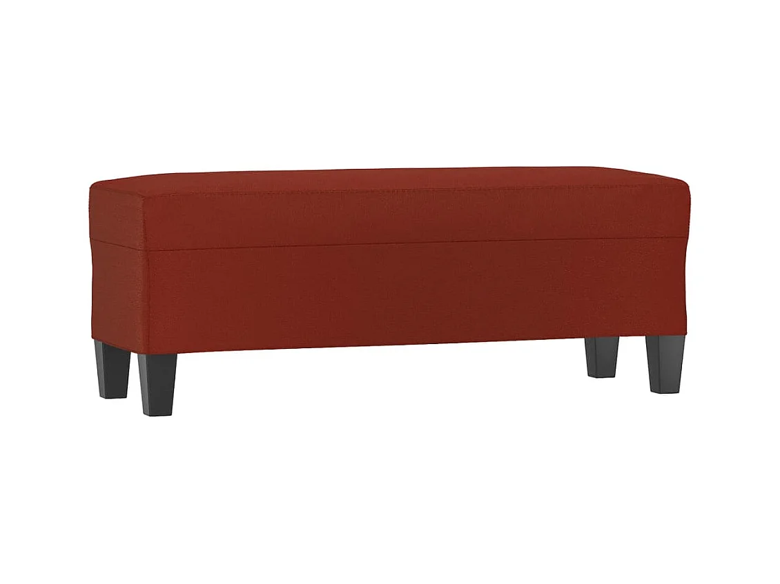 Banc Rouge bordeaux 100x35x41 cm Similicuir REO94351