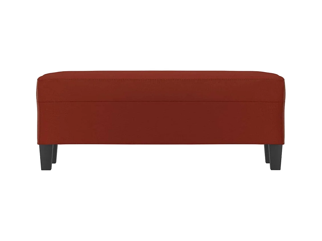 Banc Rouge bordeaux 100x35x41 cm Similicuir REO94351