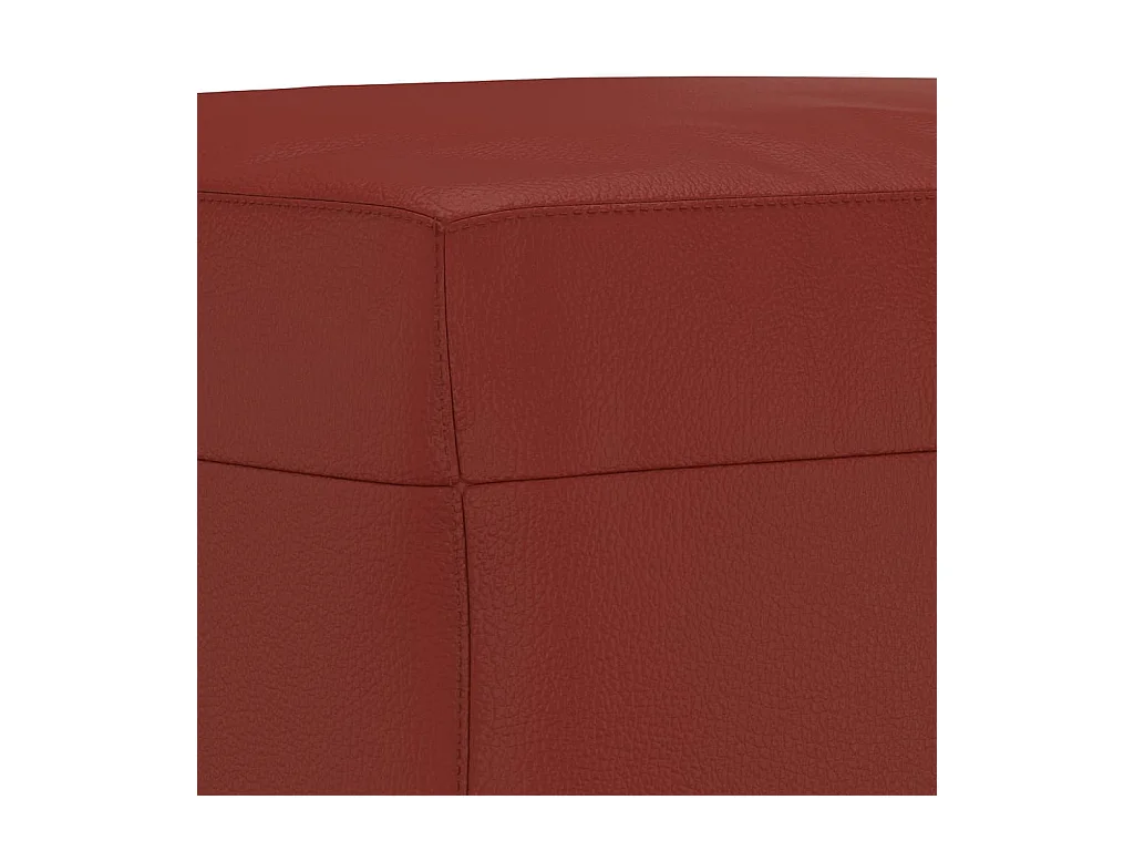Banc Rouge bordeaux 100x35x41 cm Similicuir REO94351