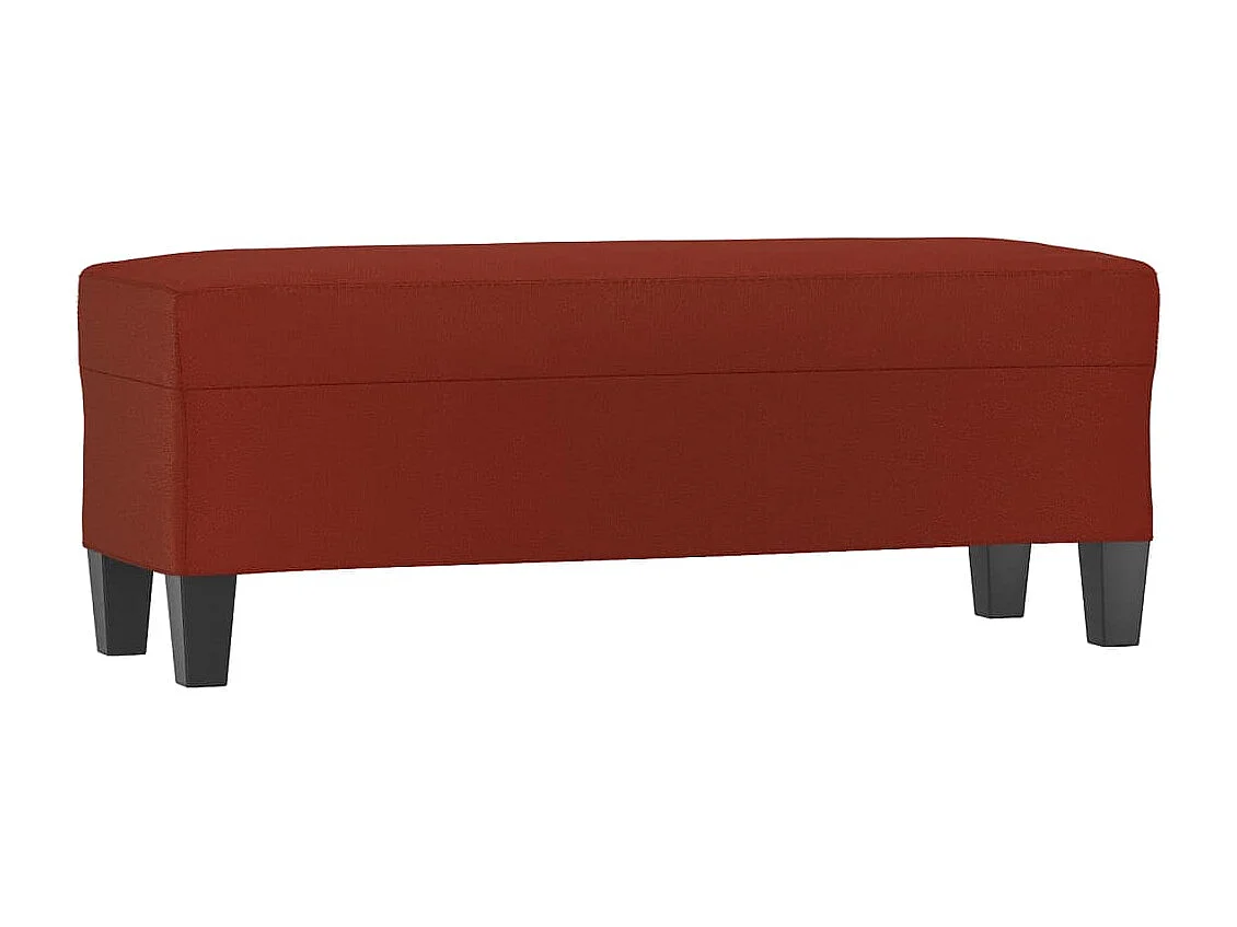 Banc Rouge bordeaux 100x35x41 cm Similicuir REO94351