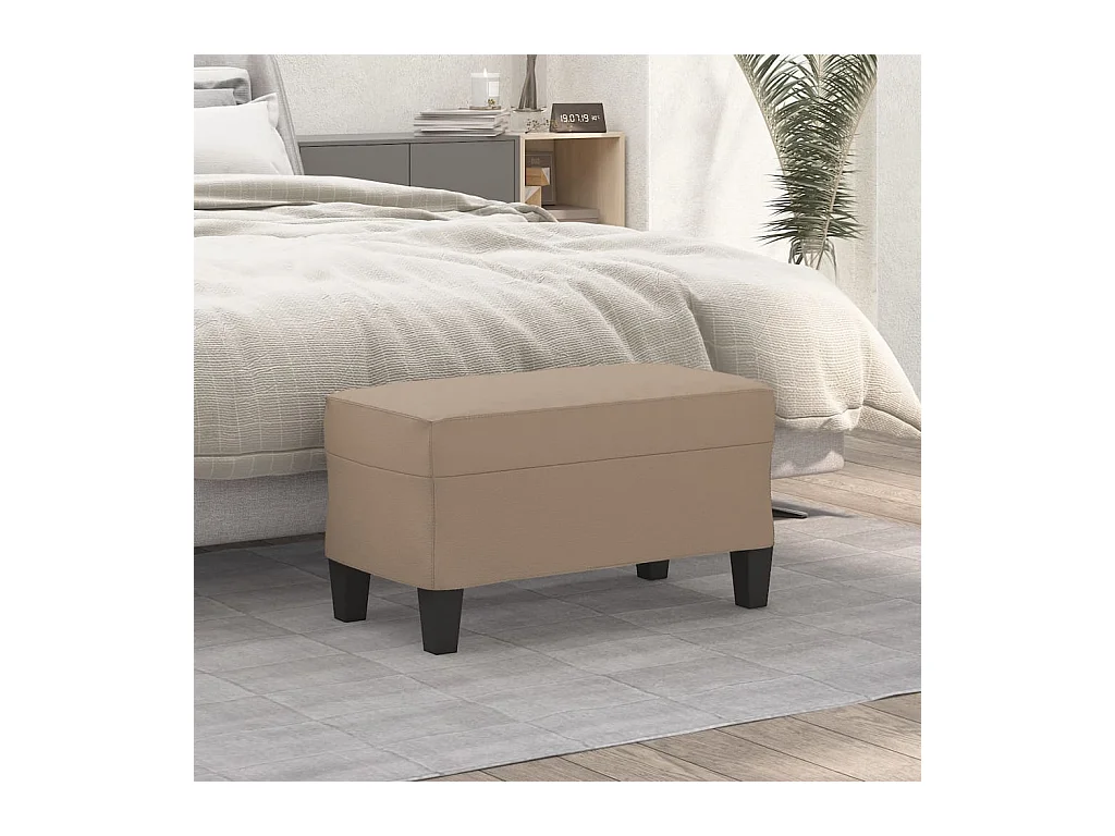 Banc Cappuccino 70x35x41 cm Similicuir REO41374