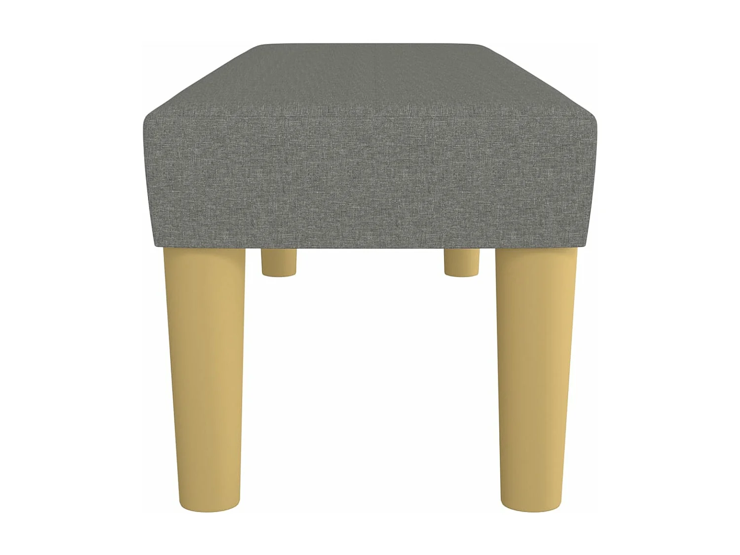 Bankje 100x30x30 cm stof donkergrijs NL111886