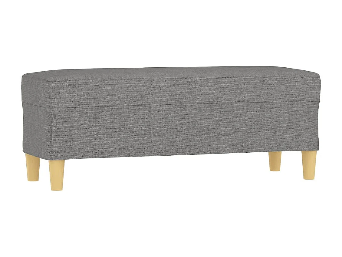 Banc Gris foncé 100x35x41 cm Tissu REO19669