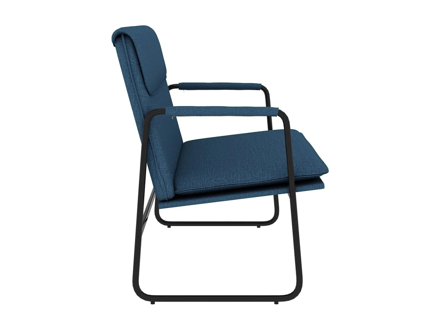 Banc Bleu 100x64x80 cm Tissu REO27290