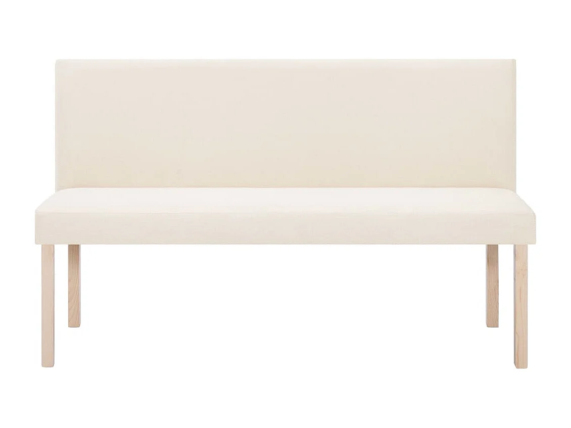 Banc 139,5 cm Crème Polyester REO43921