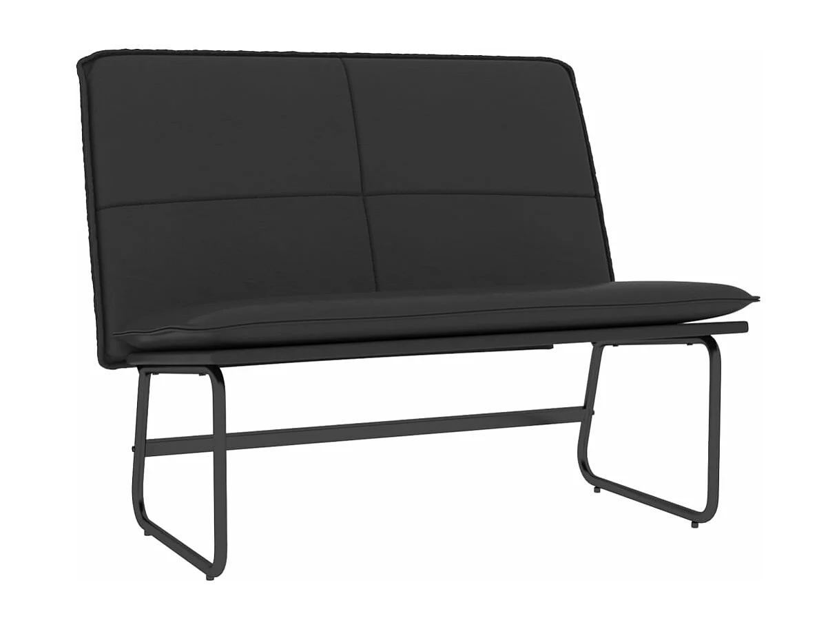 Banc Noir 100x75x76 cm Similicuir REO35811