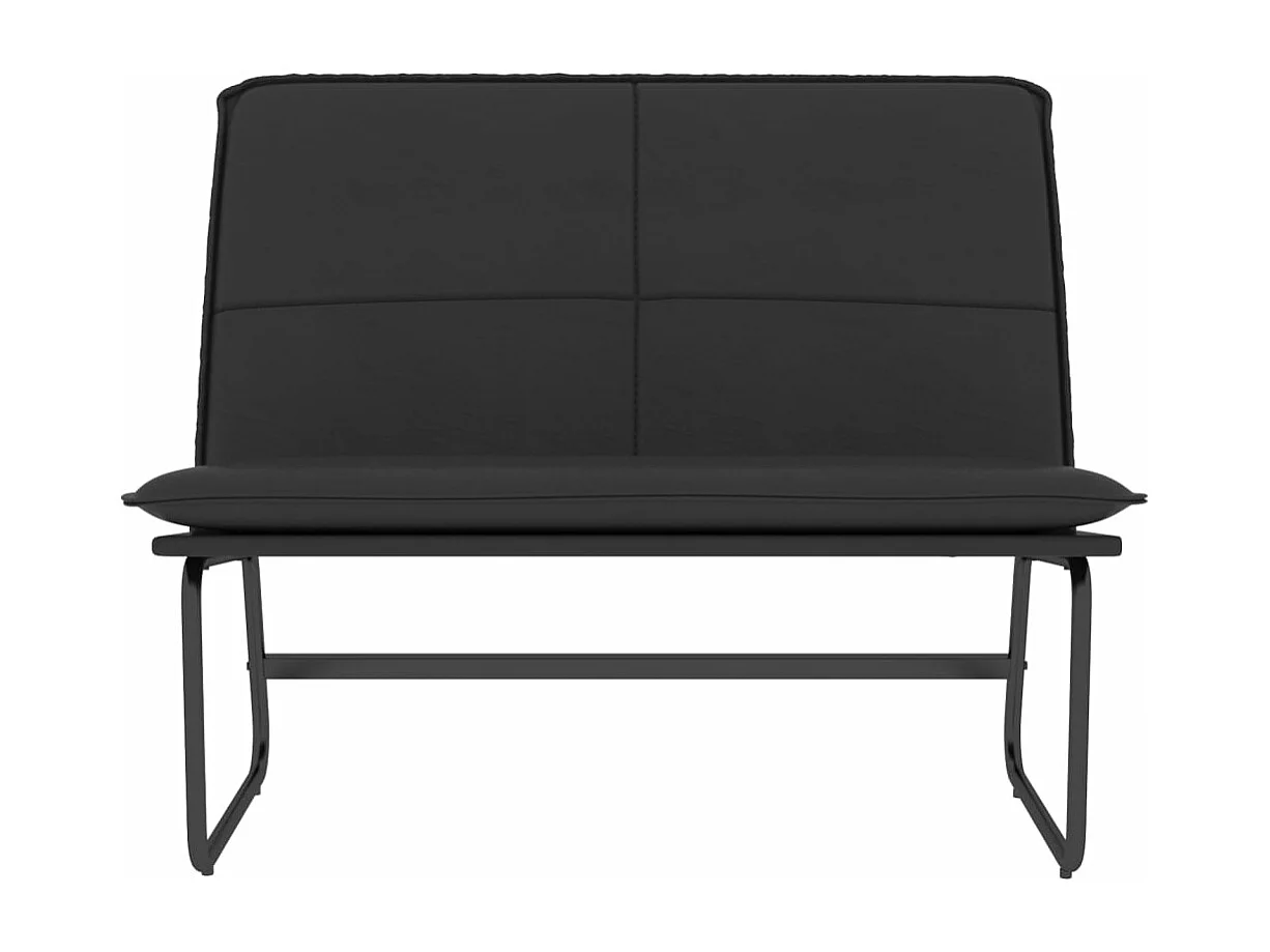 Banc Noir 100x75x76 cm Similicuir REO35811