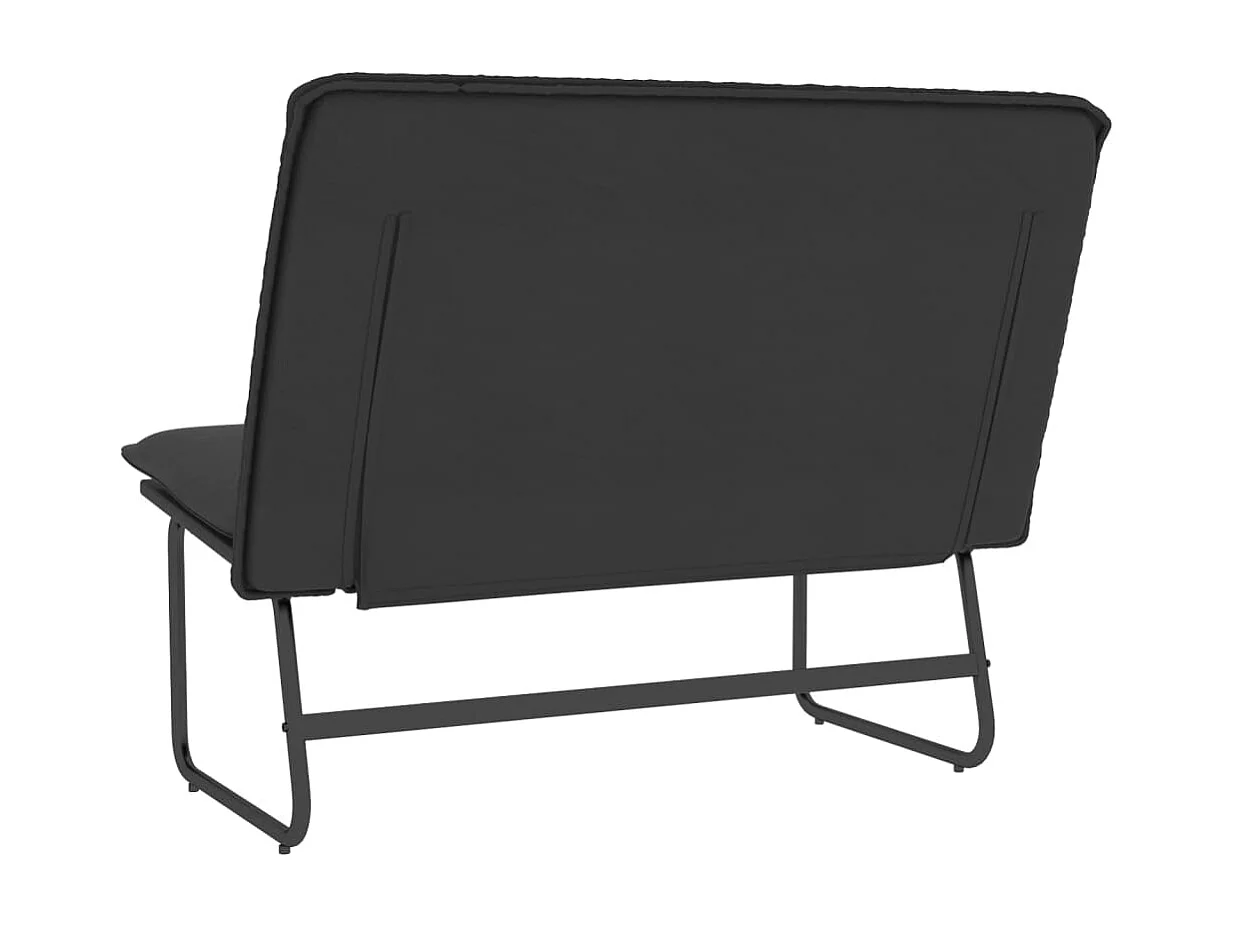 Banc Noir 100x75x76 cm Similicuir REO35811