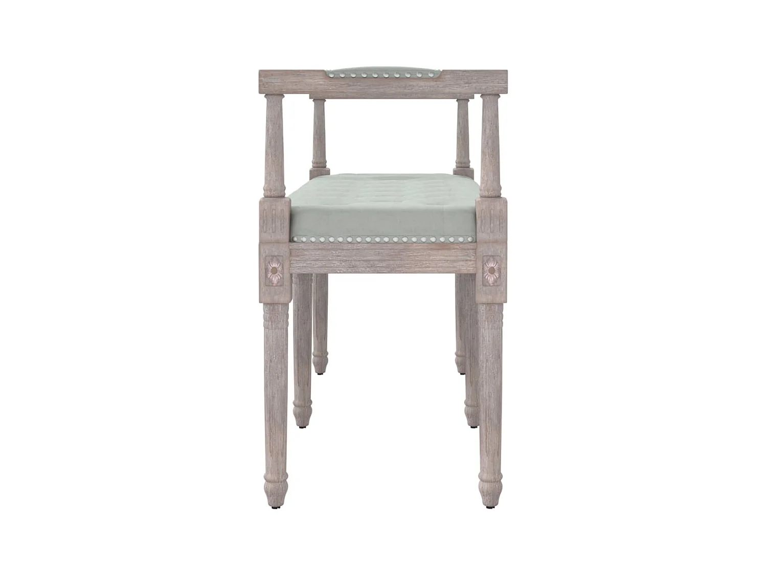 Banc Gris clair 110x40x70 cm Velours REO42002