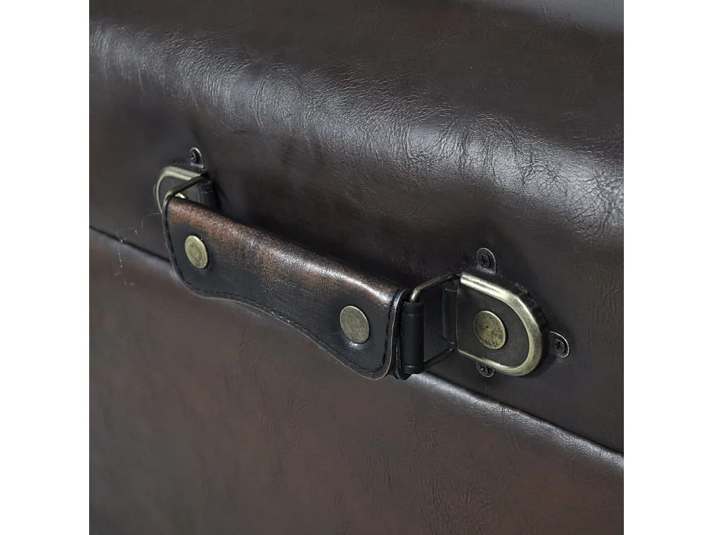 Conjunto bancos de arrumação 3 pcs castanho PT413252