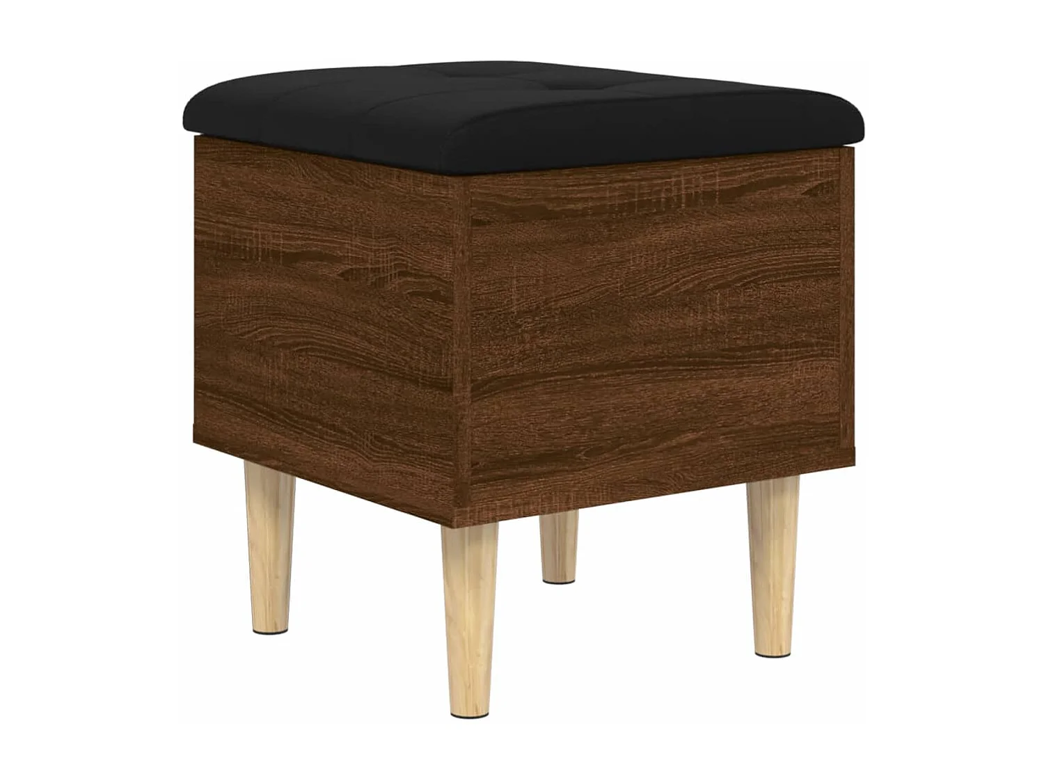 Banc de rangement chêne marron 42x42x46 cm bois d'ingénierie REO65774