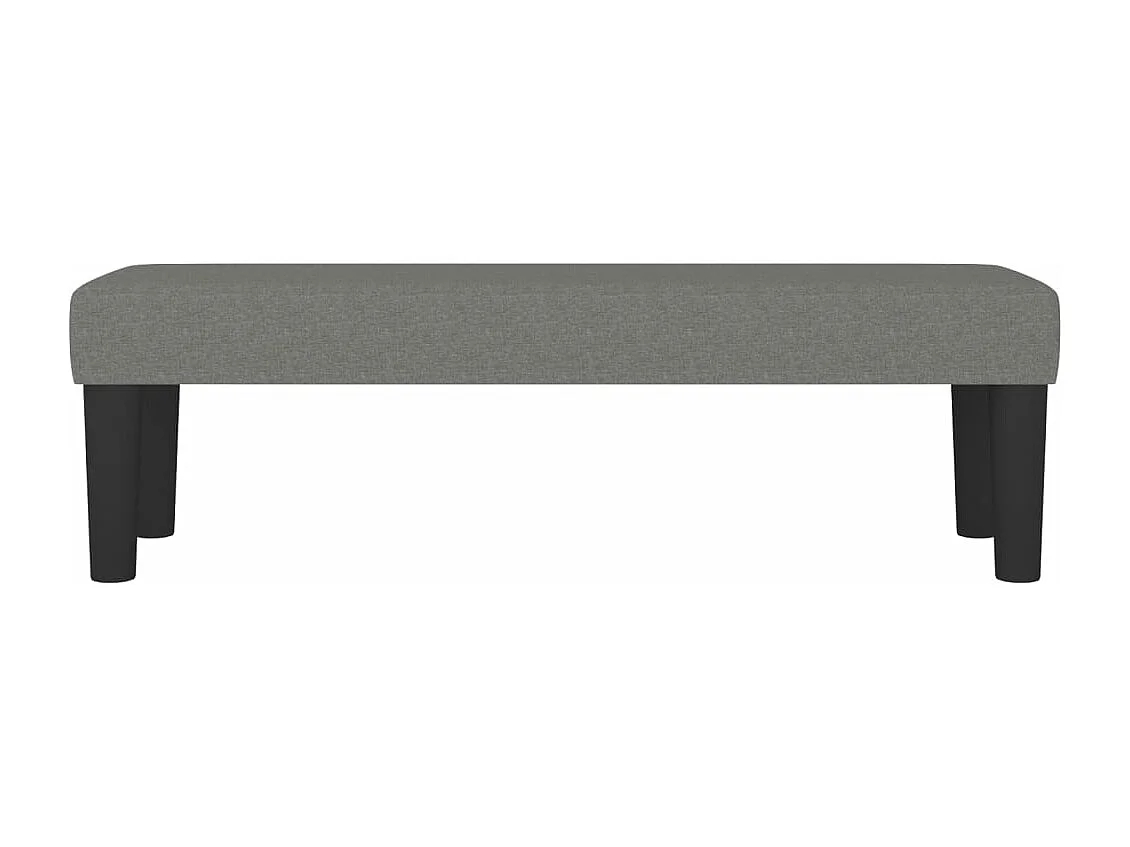 Banc Gris foncé 100x30x30 cm Tissu REO95501