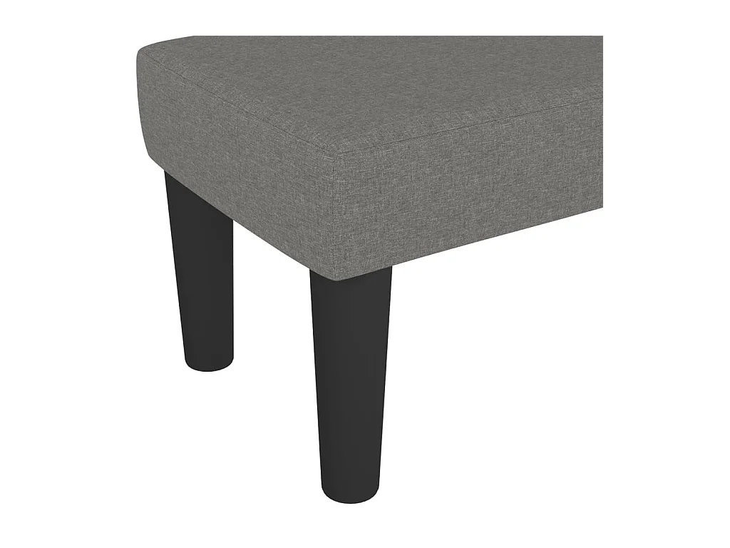 Banc Gris foncé 100x30x30 cm Tissu REO95501