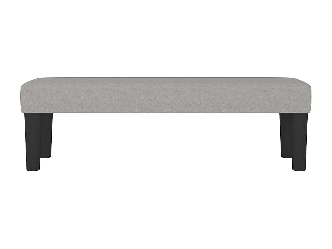 Banc Gris clair 100x30x30 cm Tissu REO43380