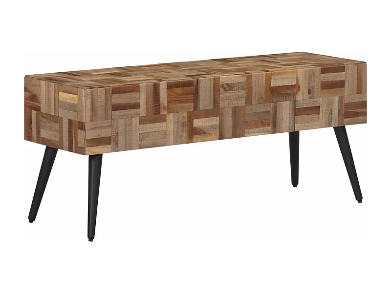 Banco teca reciclada maciza 110x35x45 cm ES713134