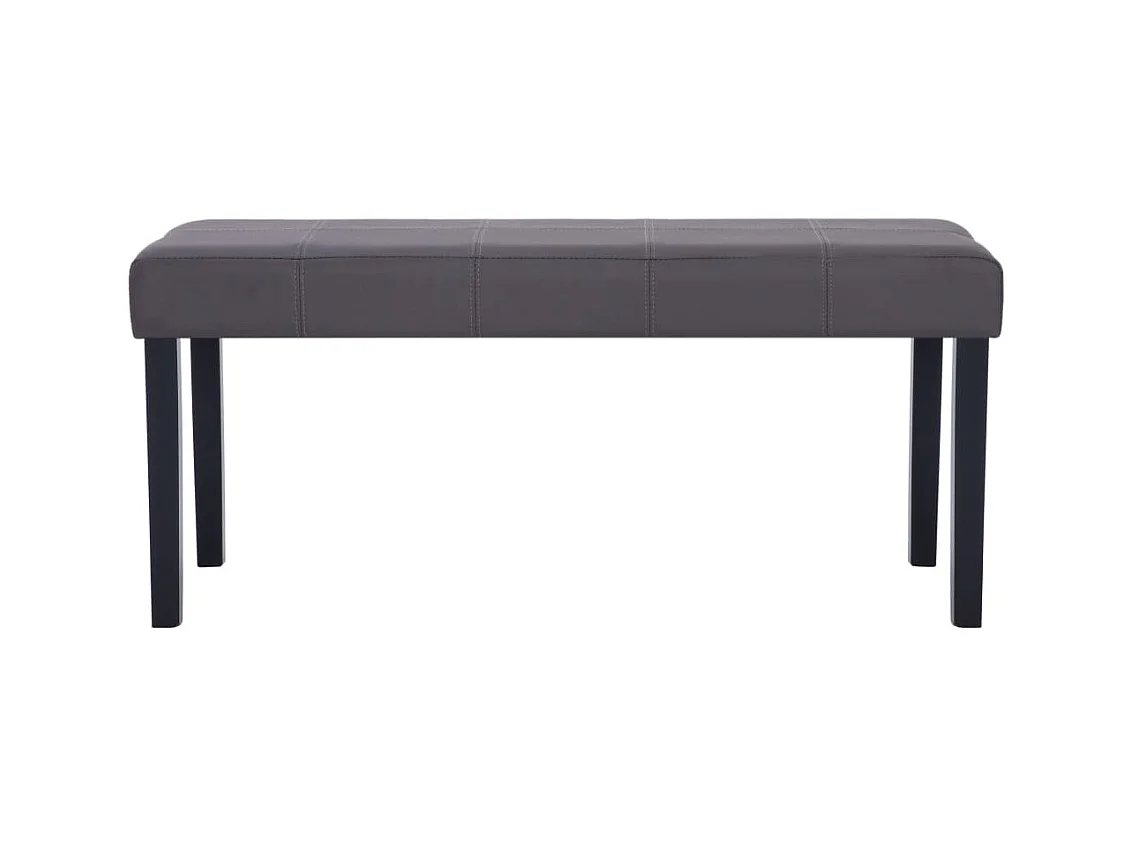 Banc 106 cm Grey Faux Leather REO23748