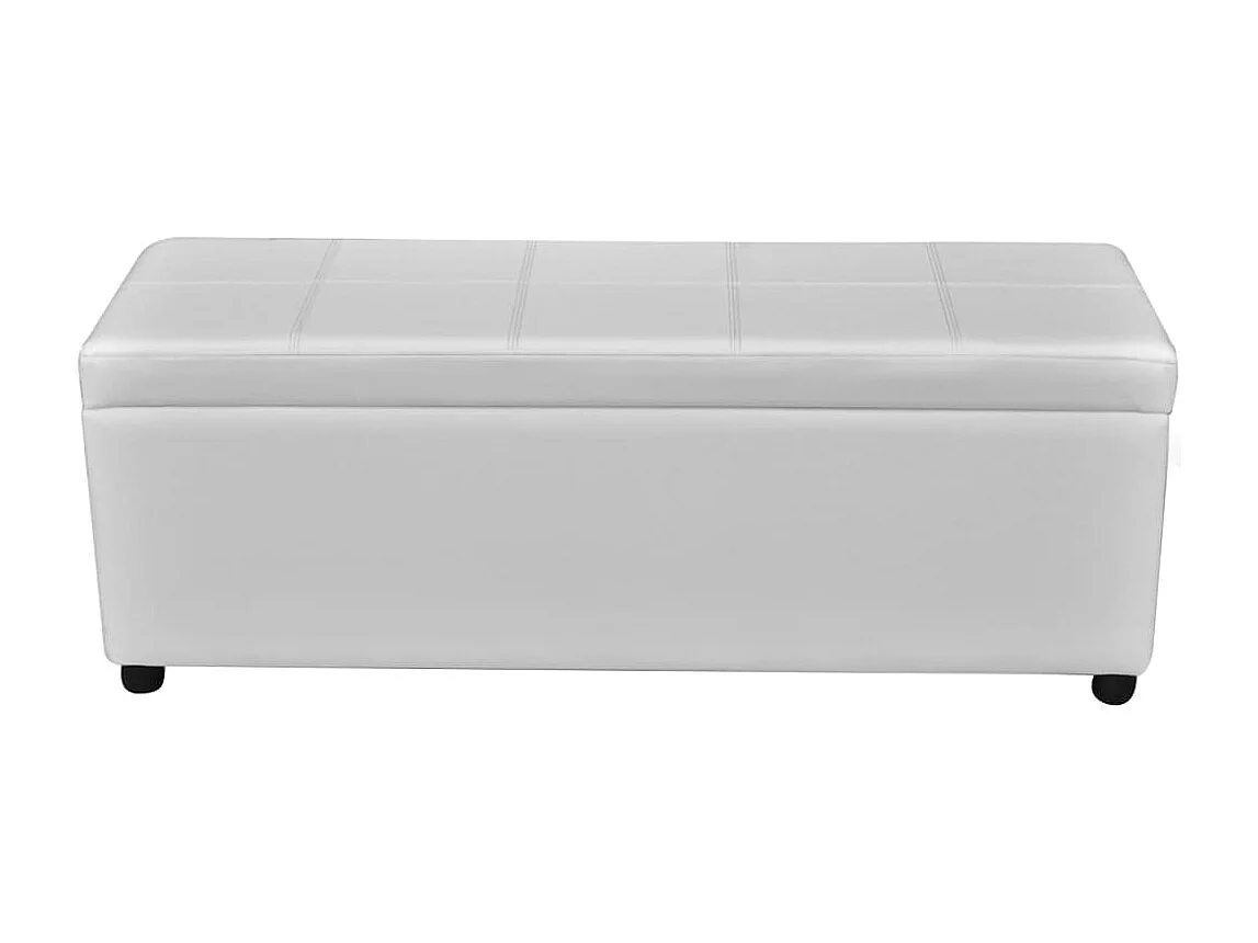 Banc long de rangement Bois Blanc REO92853