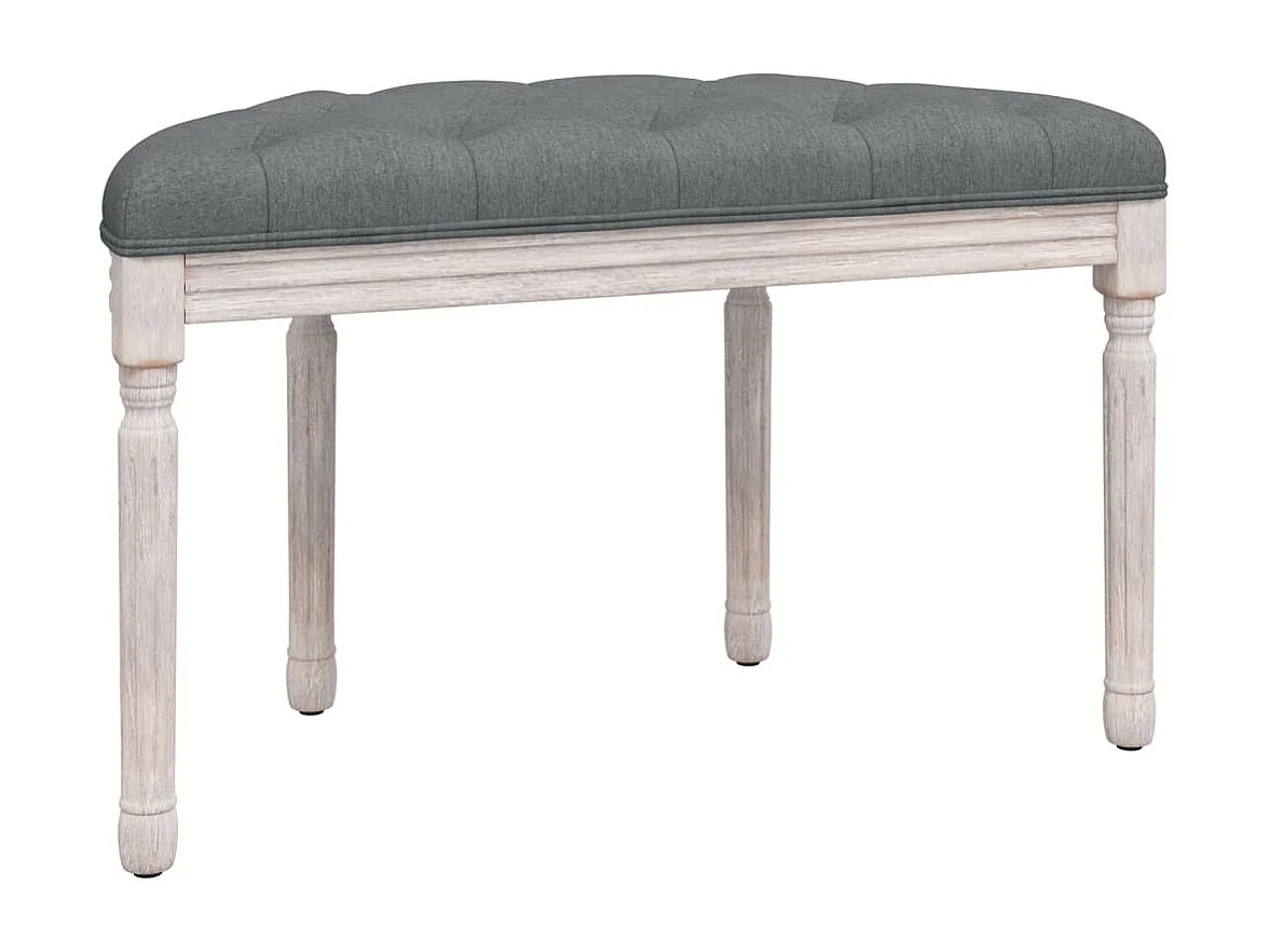 Banc Gris foncé 81,5x41x49 cm Tissu REO47761