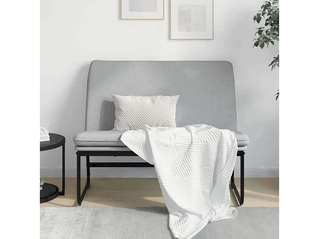 Banco 100x75x76 cm tecido cinzento-claro PT625883