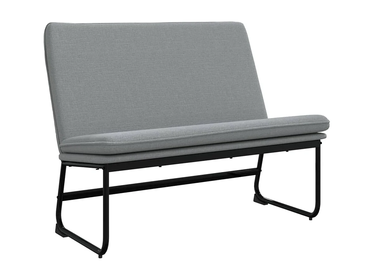 Banco 100x75x76 cm tecido cinzento-claro PT625883