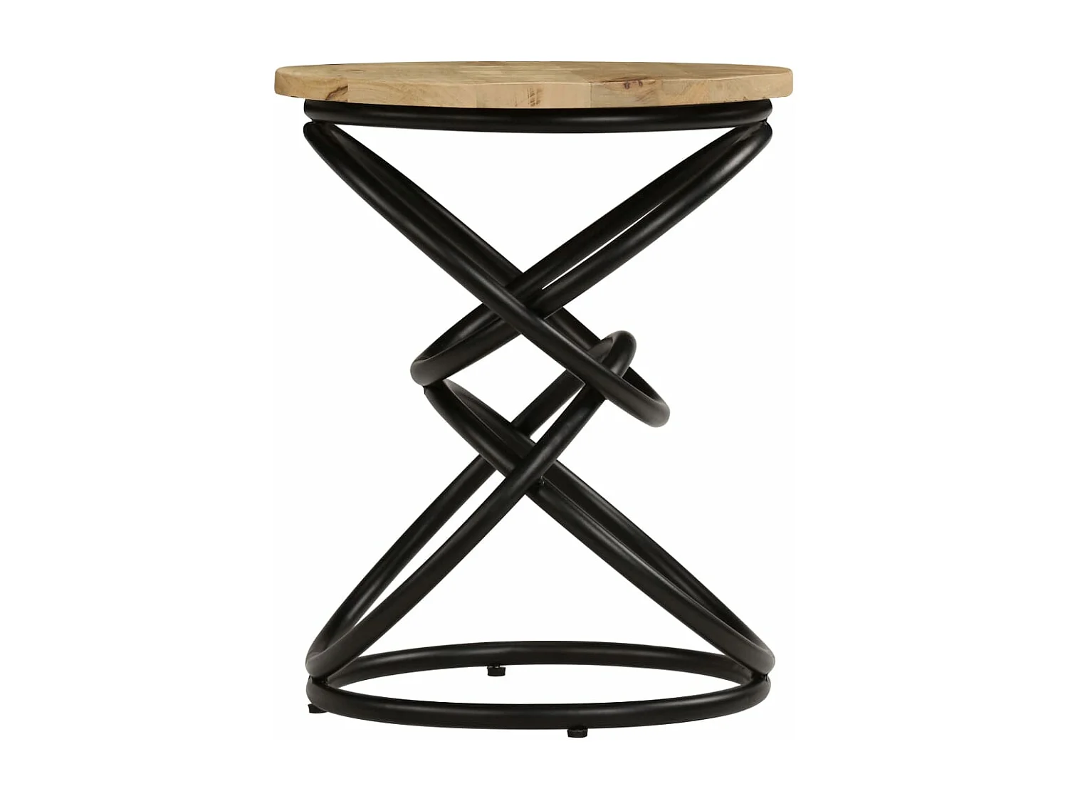 Mesa de centro de madera maciza de mango 40x50 cm ES26029