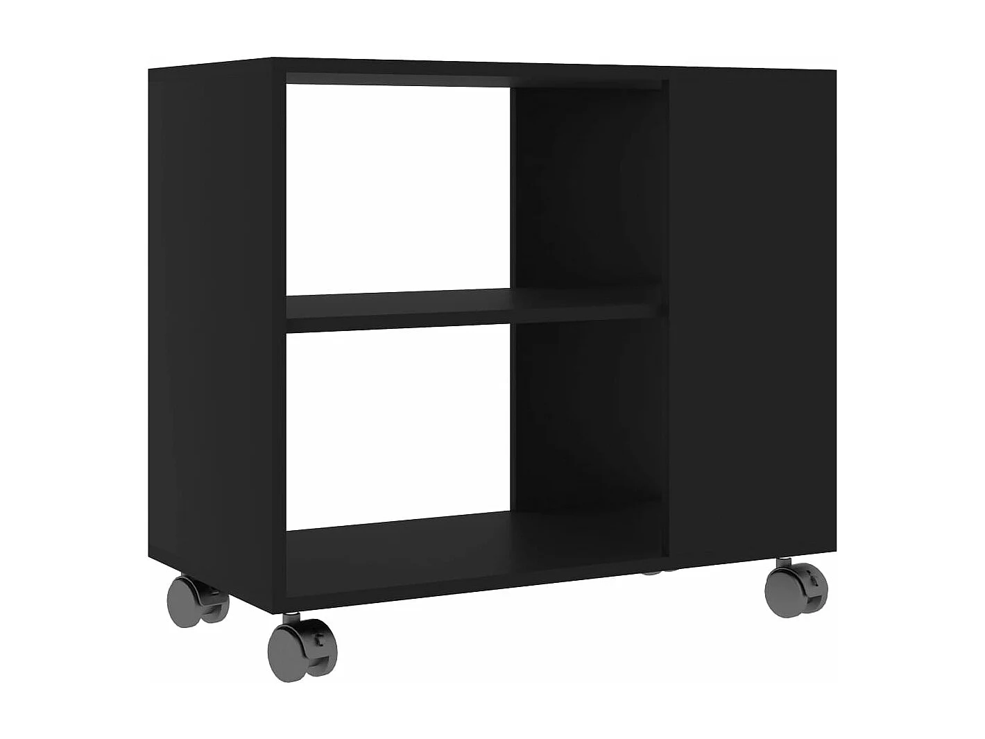 Mesa de centro 70x35x55 cm madeira processada preto PT581772