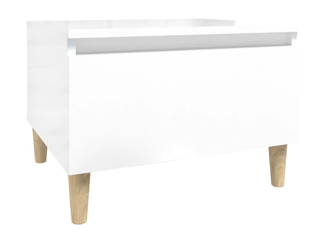 Mesa de centro 50x46x35 cm derivados de madeira branco brilhante PT844174
