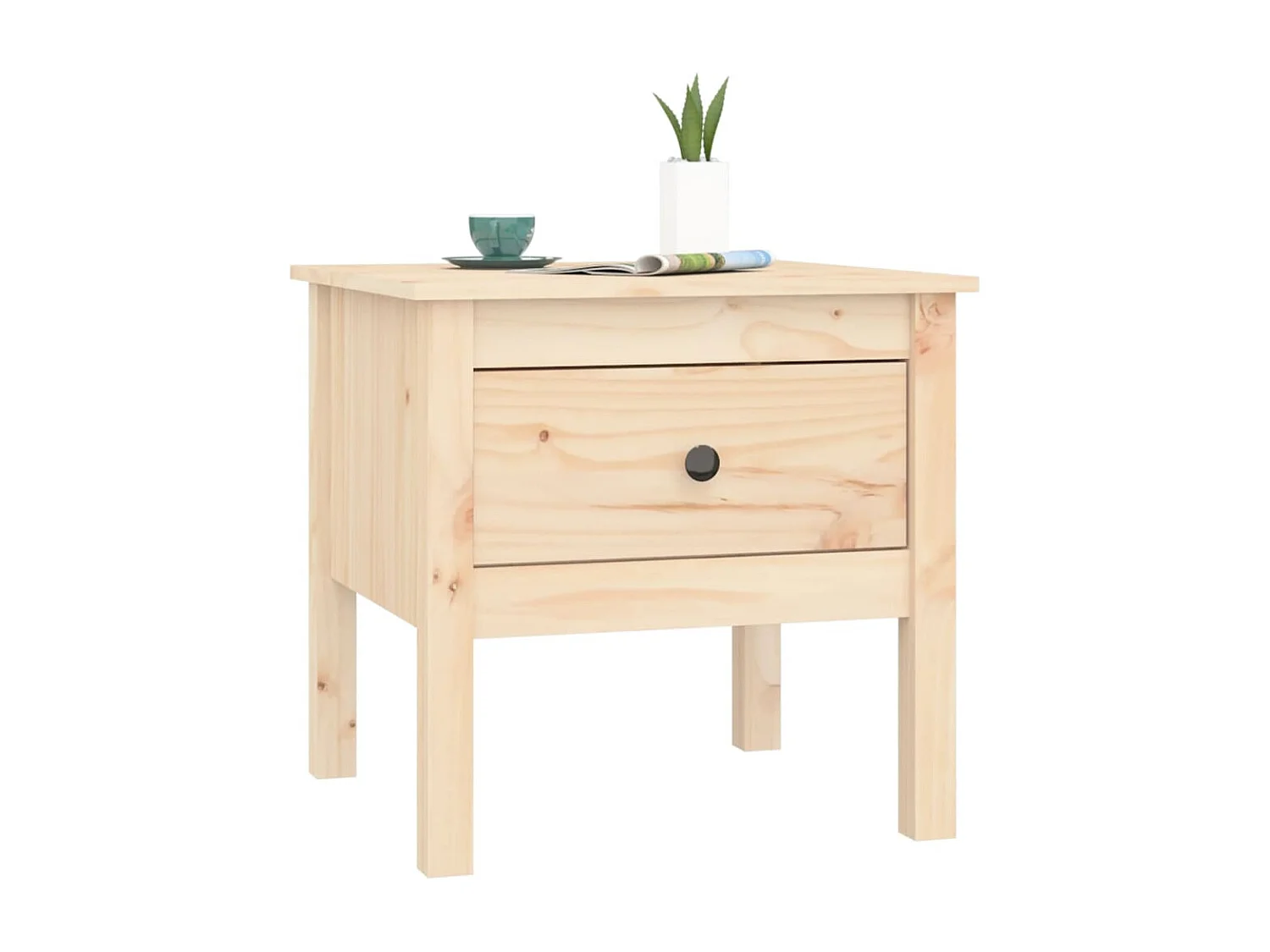 Table basse 50x50x49 cm Bois massif de pin GHR61242