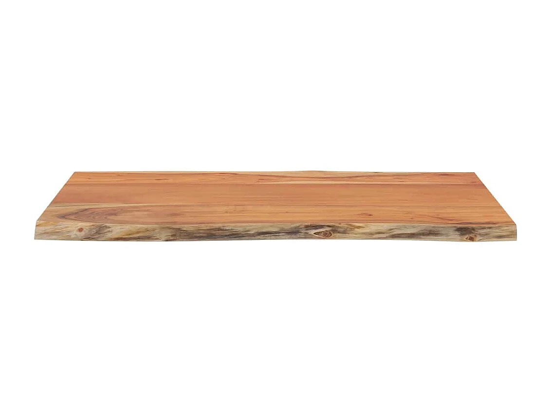 Table basse 60x40x2,5cm bois massif acacia bordure assortie GHR42802