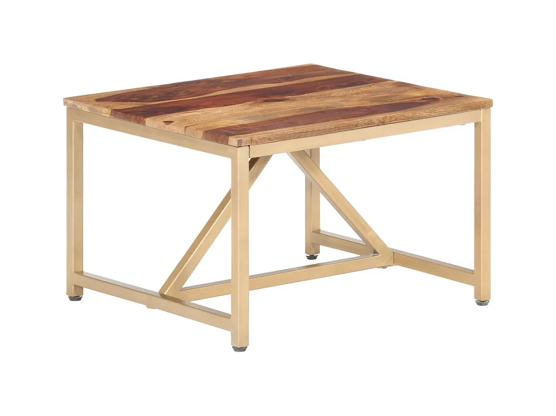 Table basse 60x60x40 cm Bois solide GHR53547