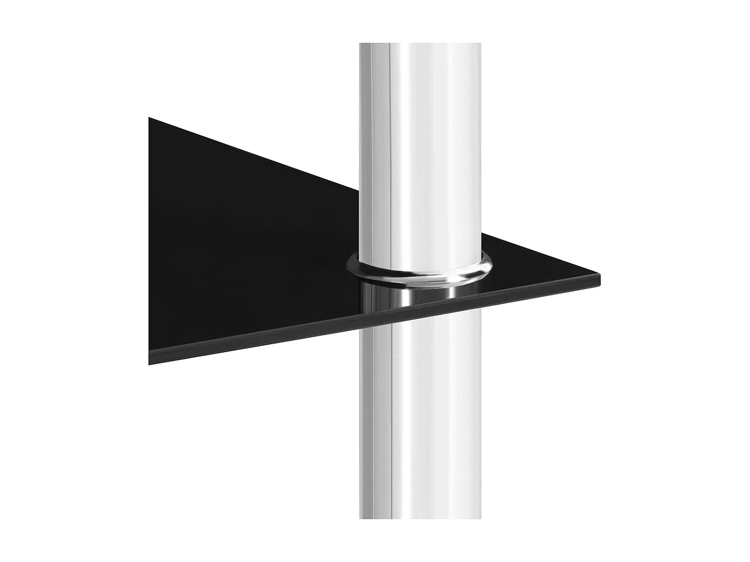 Mesa de centro vidrio templado negra 45x50x45 cm ES95524