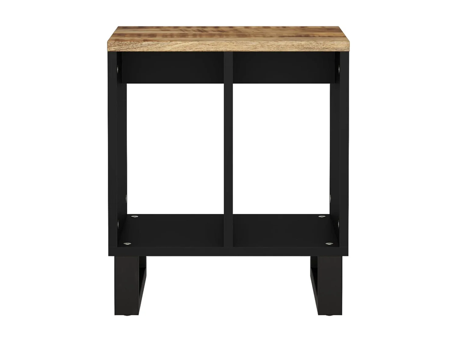 Mesa de centro madera maciza mango y tecnológica 40x31x46 cm ES56490