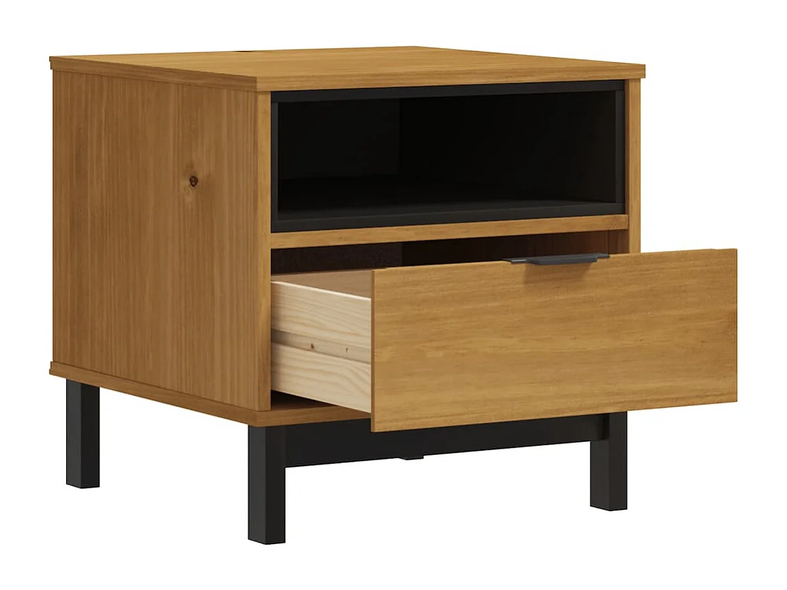 Table basse FLAM 50x50x50 cm bois de pin massif GHR96577