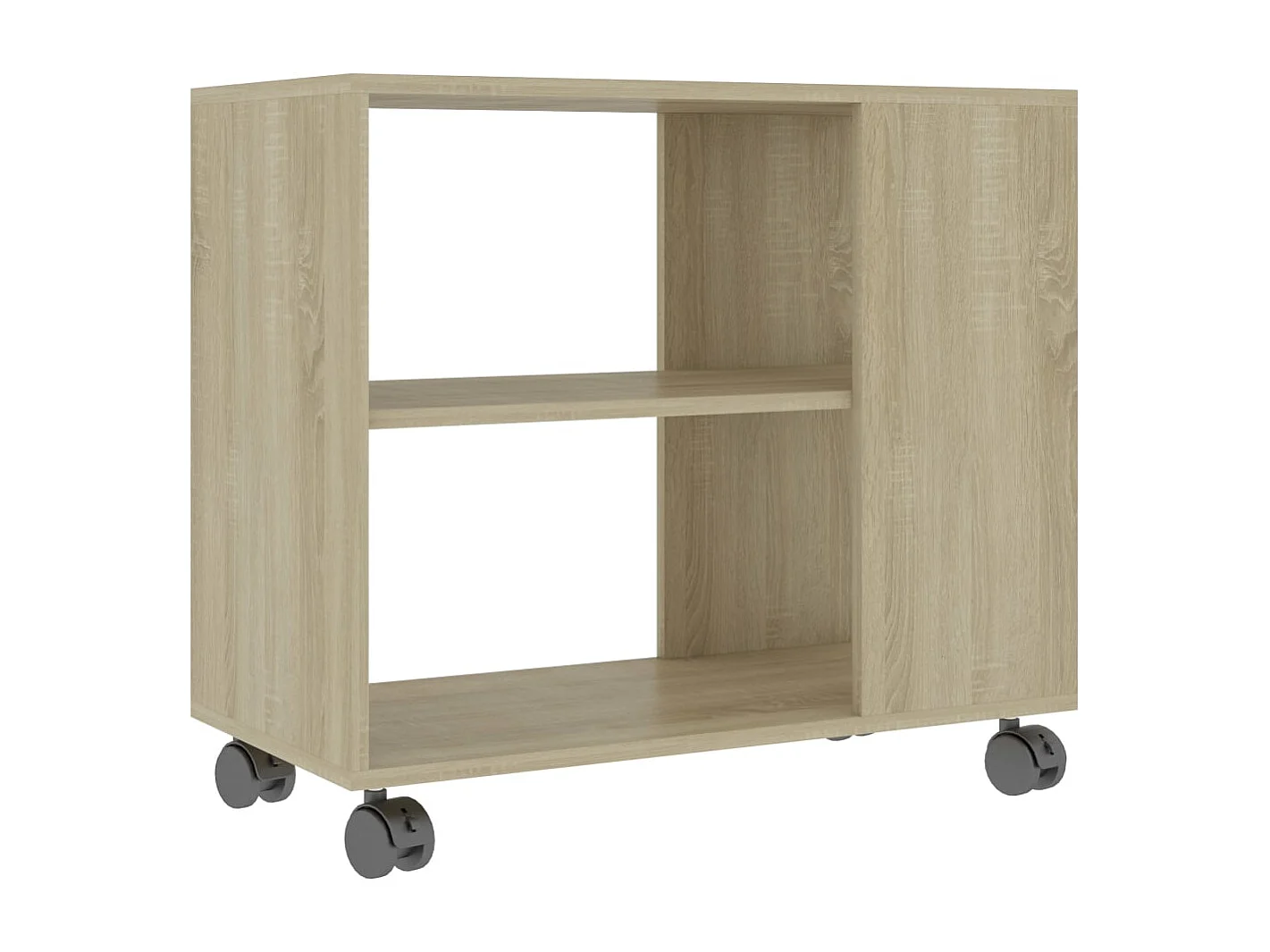 Bijzettafel 70x35x55 cm bewerkt hout sonoma eikenkleurig NL41434