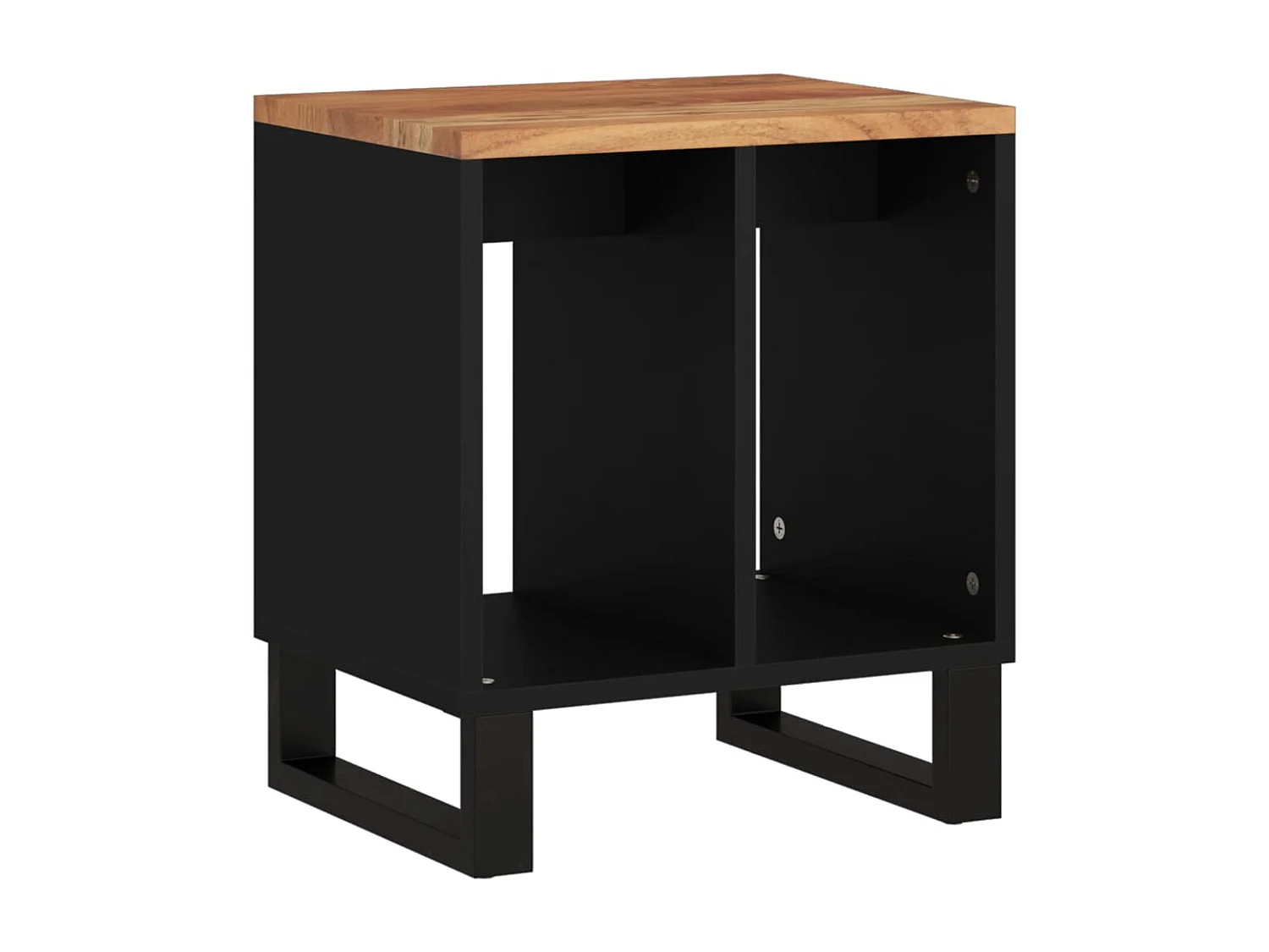 Mesa de centro madera maciza acacia y contrachapada 40x31x46 cm ES20329