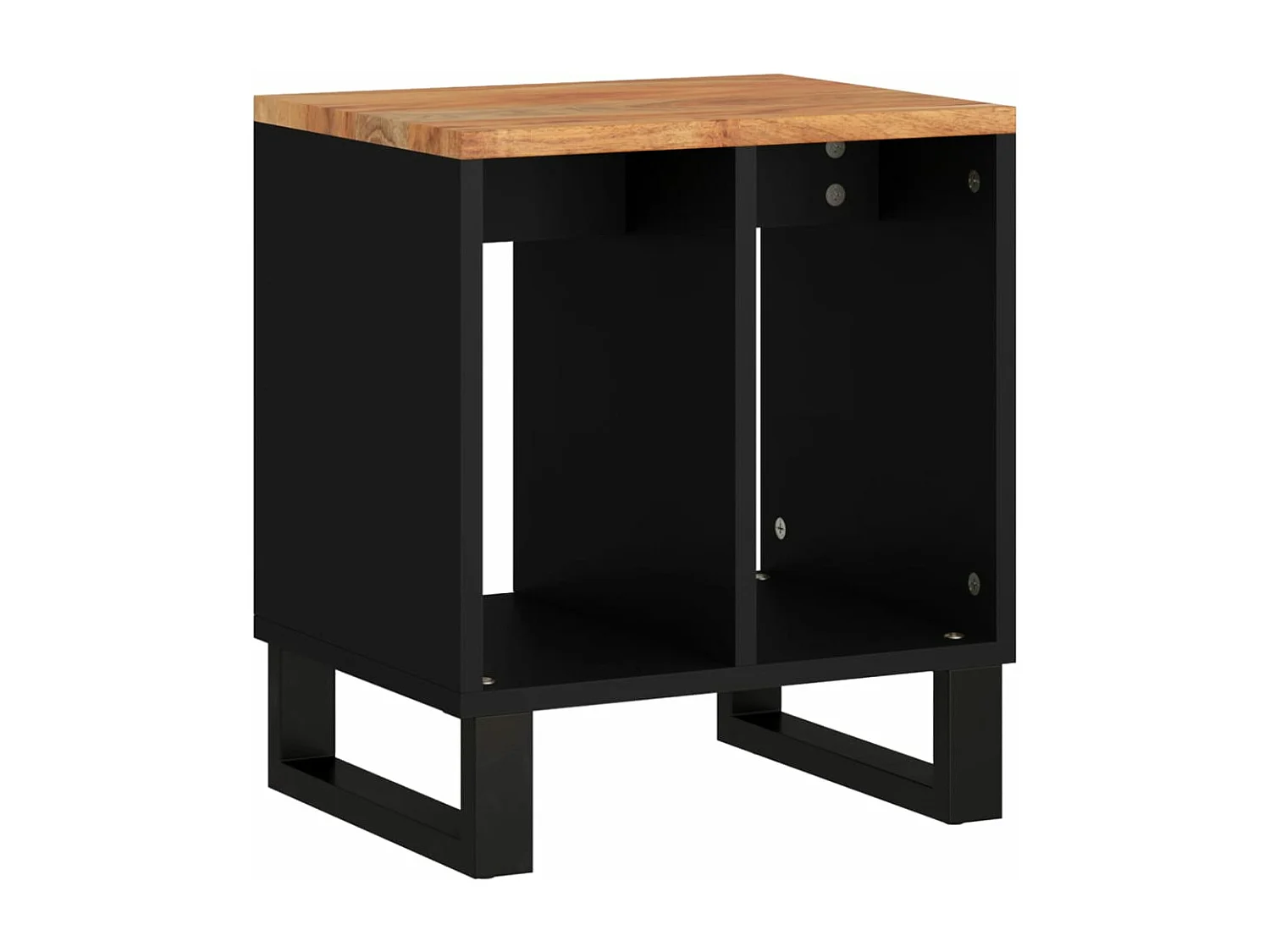 Mesa de centro madera maciza acacia y contrachapada 40x31x46 cm ES20329