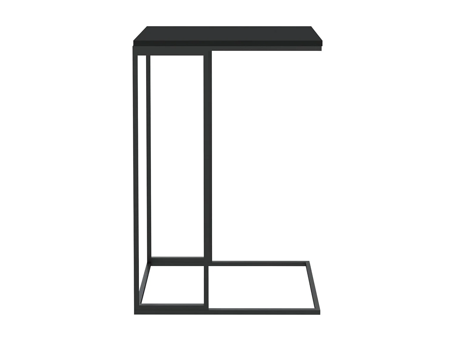 Table basse Noir 40x30x59 cm Bois d'ingénierie GHR14588