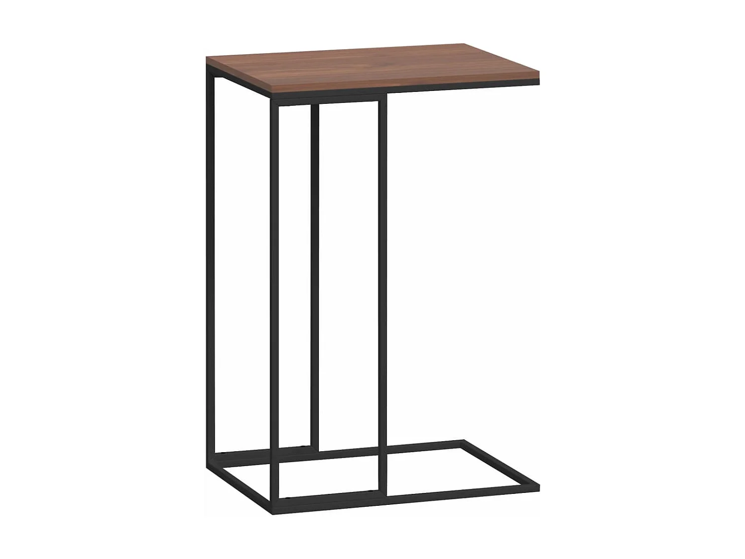 Bijzettafel 40x30x59 cm bewerkt hout zwart NL45617