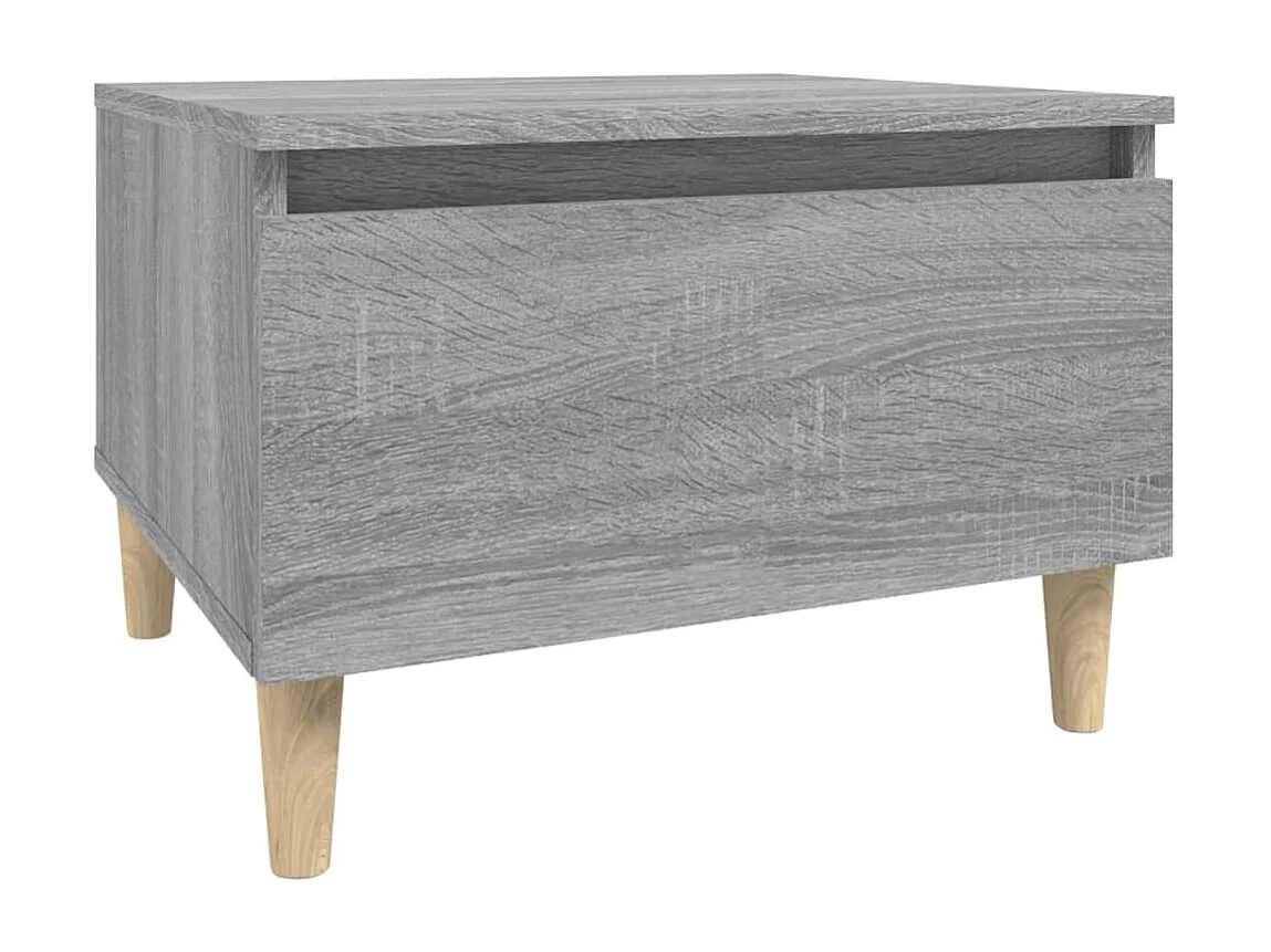 Bijzettafel 50x46x35 cm bewerkt hout grijs sonoma eikenkleurig NL90506