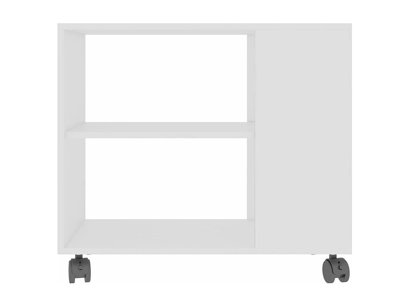 Mesa de centro de madera contrachapada blanco 70x35x55 cm ES61426