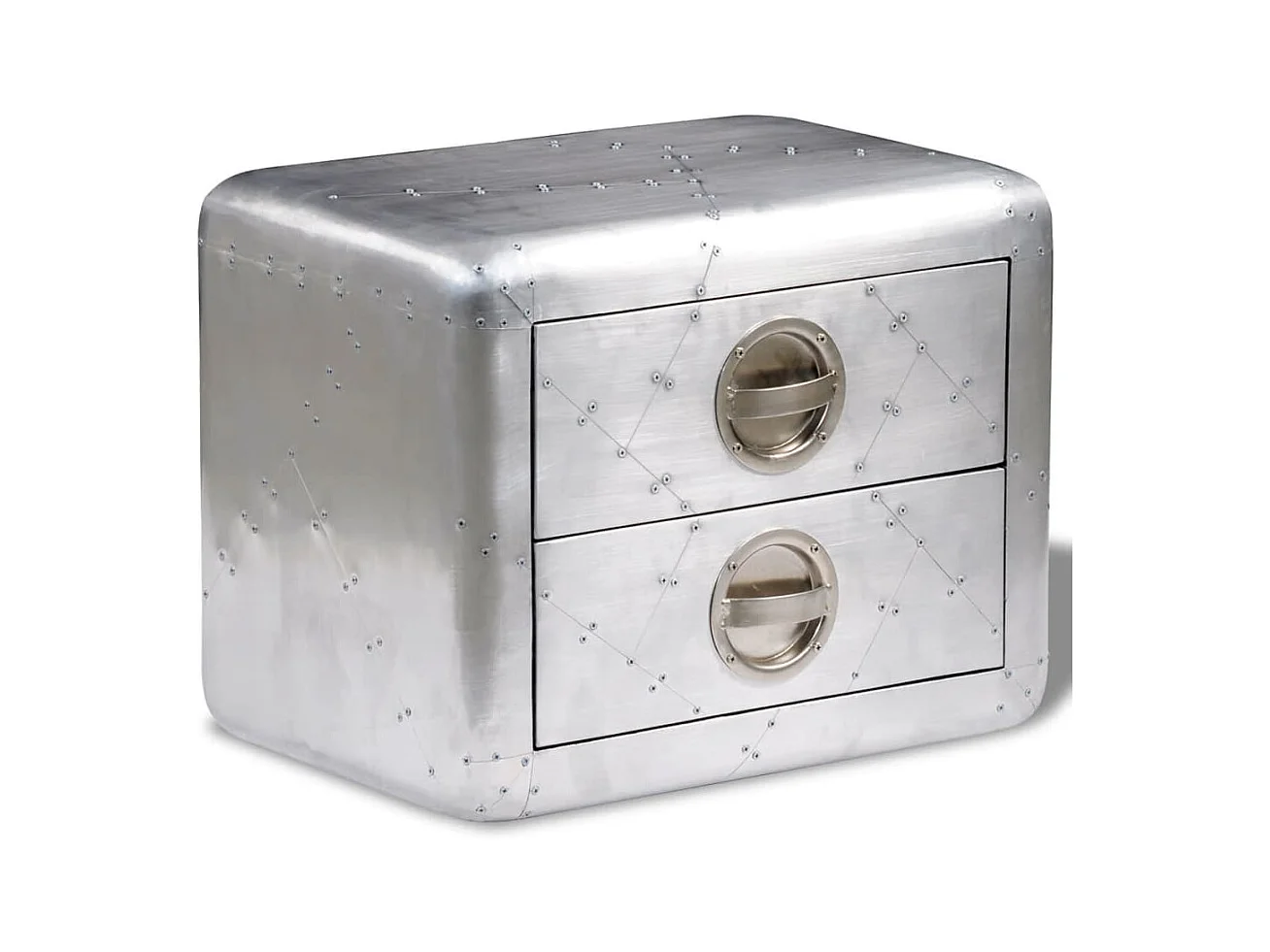 Tables basses avec 2 tiroirs vintage style d'aviation GHR47511