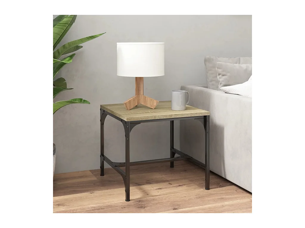 Table basse Chêne sonoma 40x40x35 cm Bois d'ingénierie GHR37026