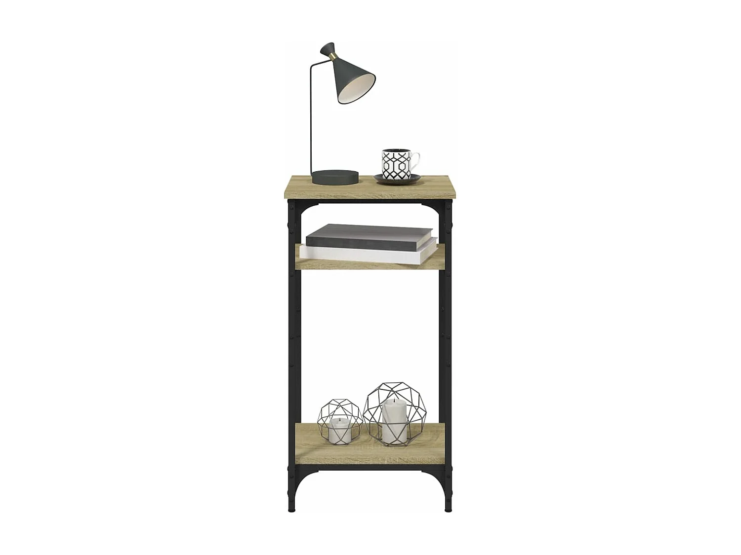 Mesa de centro madera contrachapada roble Sonoma 40x30x75 cm ES88406