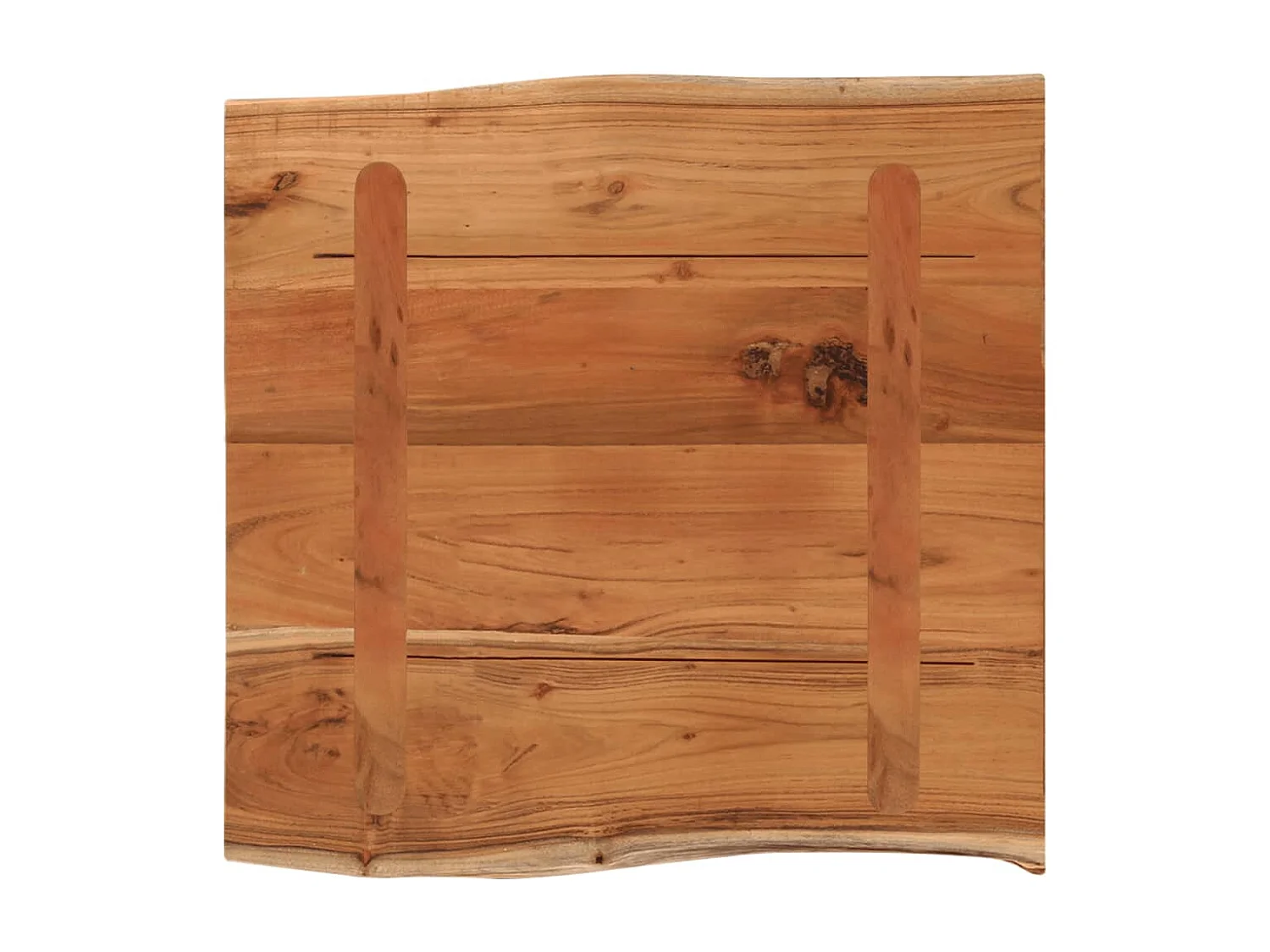 Table basse 40x40x2,5cm bois massif acacia bordure assortie GHR61030