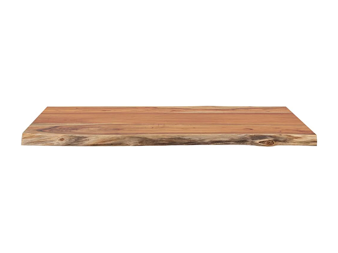 Table basse 50x40x2,5cm bois massif acacia bordure assortie GHR12708