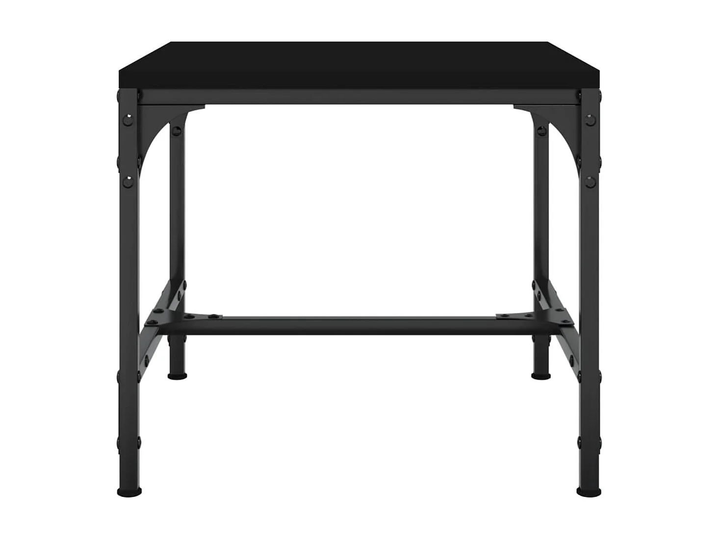 Tables basses 2 pcs Noir 40x40x35 cm Bois d'ingénierie GHR55846